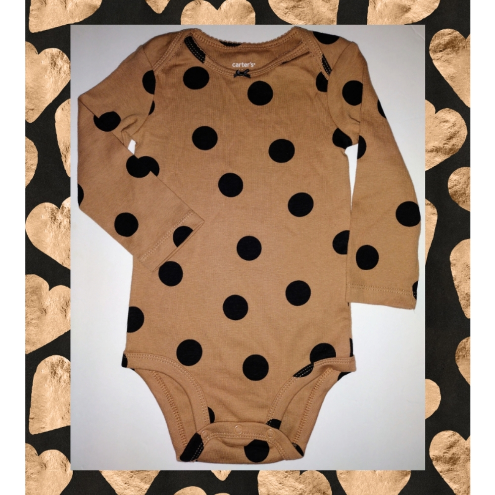 Carter's Girls Polka Dot Onesie 18 Months New No Tags